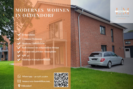 Wohnung Oldendorf - 3 Zimmer, 79 m&sup2;, 840&euro; | Angebot:22952226