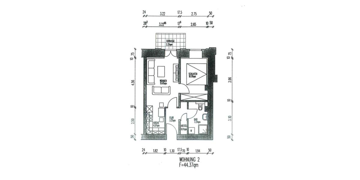 Erdgeschoßwohnung Ludwigslust - 2 Zimmer, 45 m&sup2;, 590&euro; | Angebot:25337466