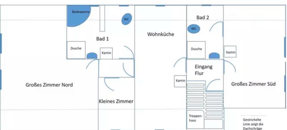 Dachgeschoßwohnung Zapfendorf - 2.5 Zimmer, 75 m&sup2;, 590&euro; | Angebot:25022756