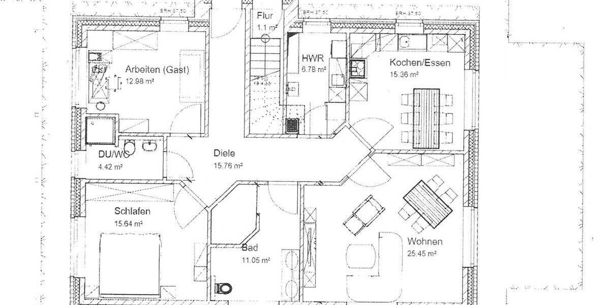 Etagenwohnung Edewecht - 3 Zimmer, 107 m&sup2;, 1.250&euro; | Angebot:26106319
