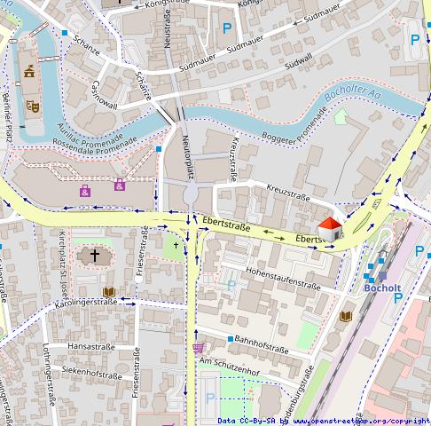 Etagenwohnung Bocholt - 1 Zimmer, 38 m&sup2;, 767&euro; | Angebot:24662313