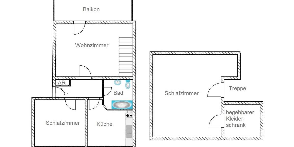 Maisonettenwohnung Bremerhaven Geestemünde - 3 Zimmer, 73 m&sup2;, 509&euro; | Angebot:26658388