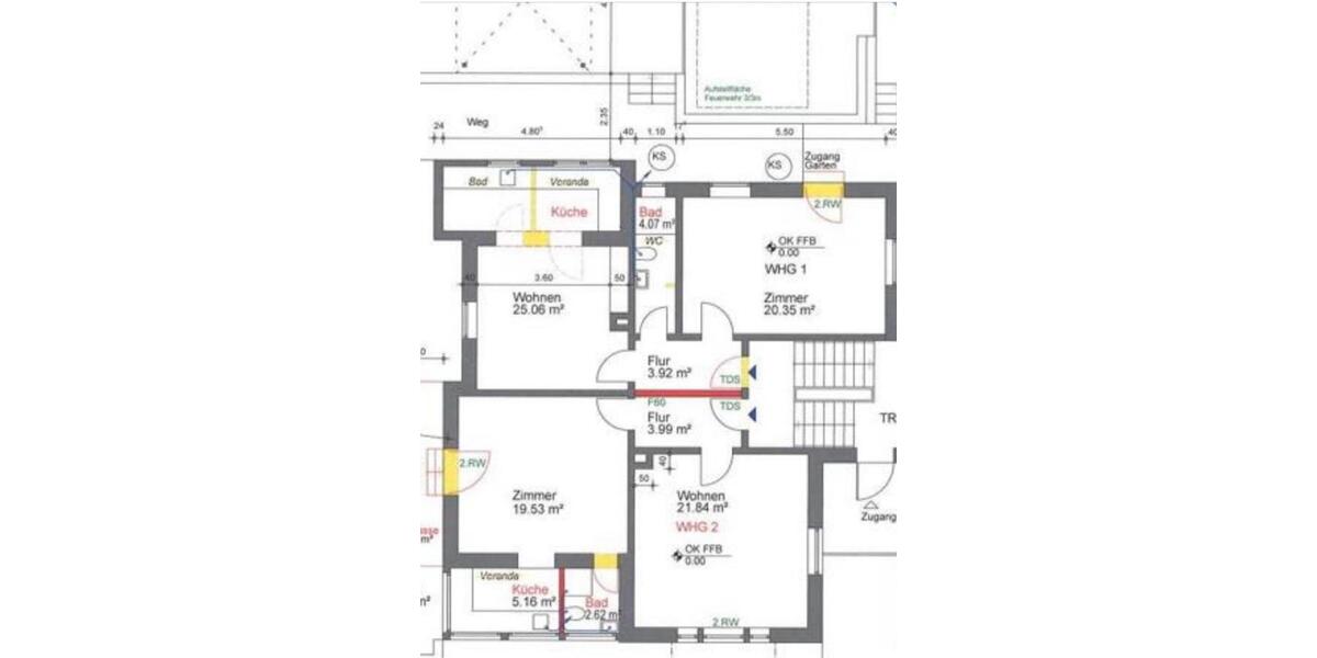 Terrassenwohnung Aalen Ebnat - 2 Zimmer, 61 m&sup2;, 950&euro; | Angebot:25366422