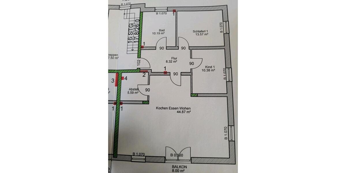 Etagenwohnung Leiblfing - 3 Zimmer, 97 m&sup2;, 795&euro; | Angebot:26000230