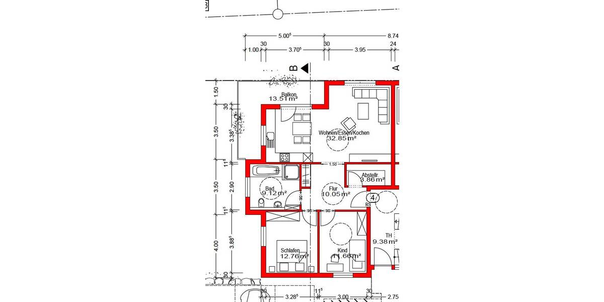 Etagenwohnung Boxberg Kupprichhausen - 3 Zimmer, 85 m&sup2;, 920&euro; | Angebot:26155879