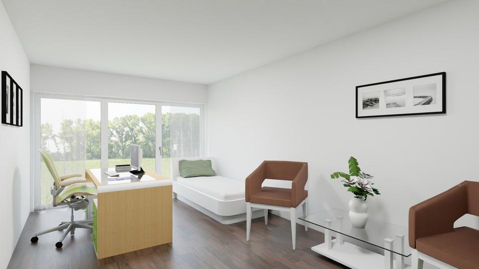 Attraktiver 20,5 m² Büroraum mit Top-Ausstattung in zentraler Gemeinschaftspraxis