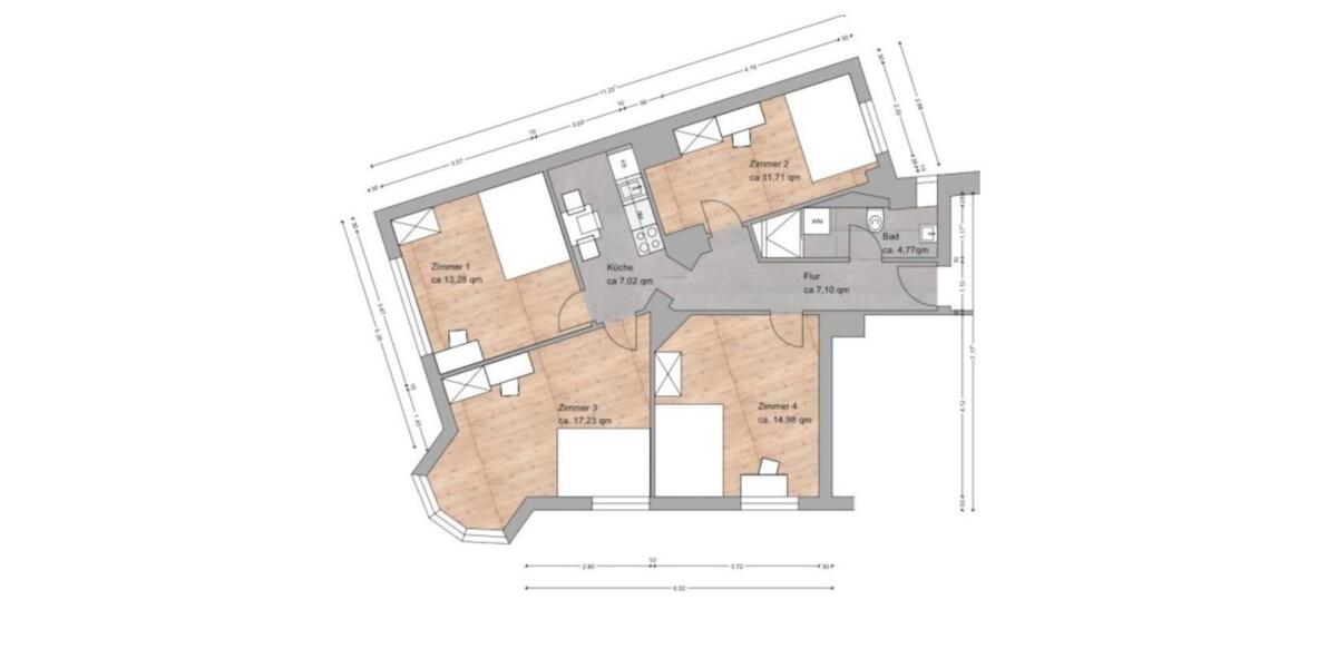 4 sanierte WG Zimmer in FFM Bockenheim zu vermieten ab 620€ 1 zimmer