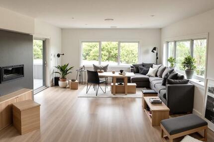 3 ZKB mit Balkon, Terrasse, Garten und Garage in Buchenau 3 zimmer