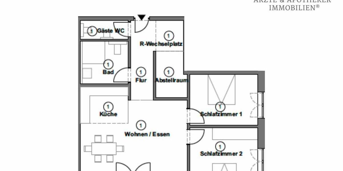 Etagenwohnung Tostedt / Todtglüsingen Todtglüsingen - 3 Zimmer, 117 m&sup2;, 1.550&euro; | Angebot:25997900