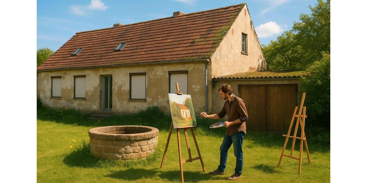 Atelier, Werkstatt, Rückzugsort , 700qm Garten, Brunnen ☀️ 3 zimmer