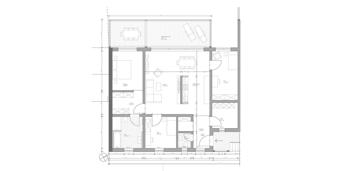 Terrassenwohnung Cottbus Sachsendorf - 4 Zimmer, 131 m&sup2;, 1.890&euro; | Angebot:26430847