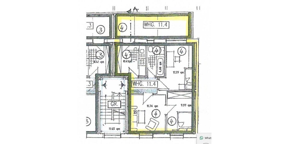 Etagenwohnung Arnstadt - 3 Zimmer, 57 m&sup2;, 650&euro; | Angebot:26550441