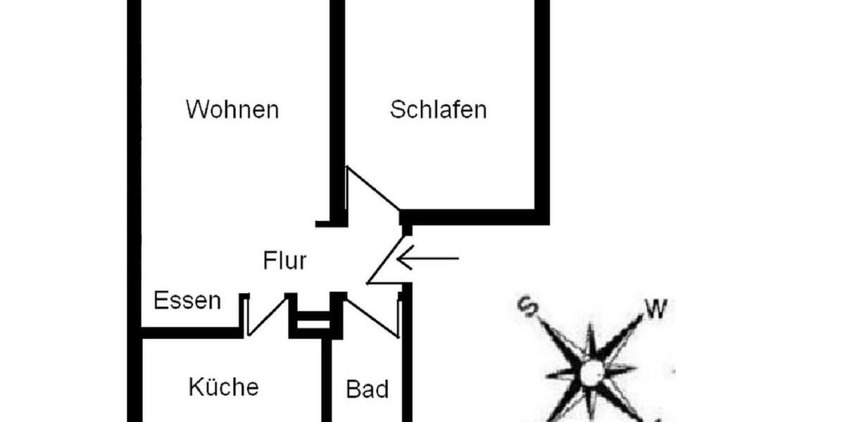 Etagenwohnung Bayreuth City - 2 Zimmer, 50 m&sup2;, 450&euro; | Angebot:26149099