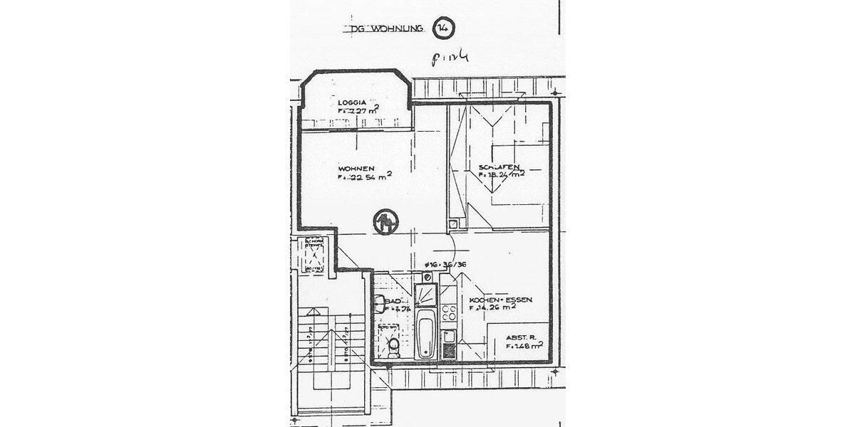 Dachgeschoßwohnung Sprendlingen - 2 Zimmer, 60 m&sup2;, 600&euro; | Angebot:26284615