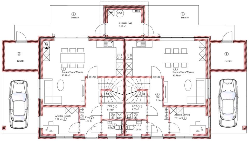 Doppelhaushälfte Friesoythe - 5 Zimmer, 105 m&sup2;, 1.200&euro; | Angebot:26143027