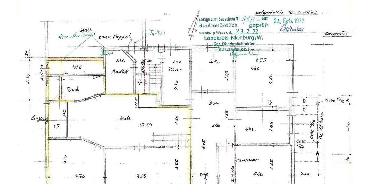 Etagenwohnung Husum Schessinghausen - 3 Zimmer, 112 m&sup2;, 600&euro; | Angebot:25996193
