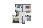 Etagenwohnung Kappeln - 3 Zimmer, 66 m&sup2;, 529&euro; | Angebot:26816921