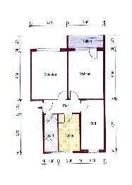 Etagenwohnung Eisleben Lutherstadt Eisleben - 3 Zimmer, 61 m&sup2;, 286&euro; | Angebot:25803198
