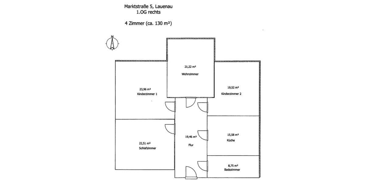Etagenwohnung Lauenau - 4 Zimmer, 130 m&sup2;, 830&euro; | Angebot:25053638