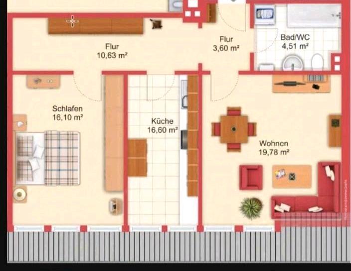 Dachgeschoßwohnung Obergünzburg - 2 Zimmer, 65 m&sup2;, 680&euro; | Angebot:26396878