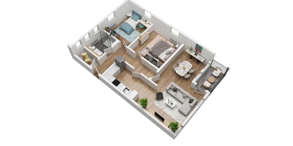 Etagenwohnung Selbitz - 3 Zimmer, 72 m&sup2;, 718&euro; | Angebot:25783373