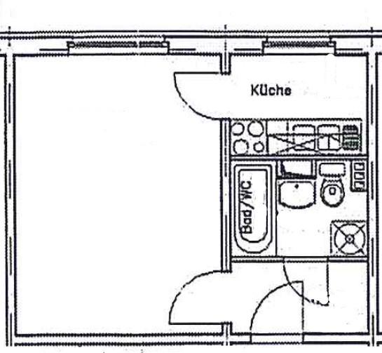 Etagenwohnung Pasewalk - 1 Zimmer, 25 m&sup2;, 163&euro; | Angebot:24988801
