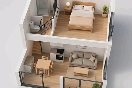 Wohnung Bonn Friesdorf - 2 Zimmer, 58 m&sup2;, 1.200&euro; | Angebot:25175288