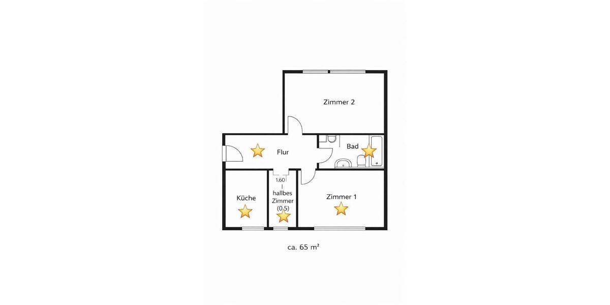 Wohnen auf Zeit Lübeck Innenstadt - 1.5 Zimmer, 22 m&sup2;, 850&euro; | Angebot:26115957