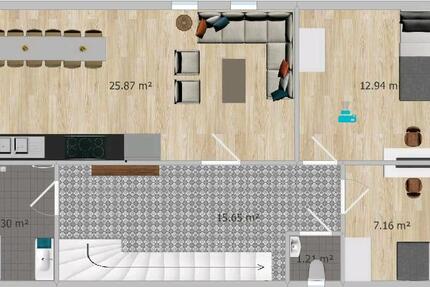 Wohnen auf Zeit Bremen Gröpelingen - 1 Zimmer, 13 m&sup2;, 495&euro; | Angebot:25025543