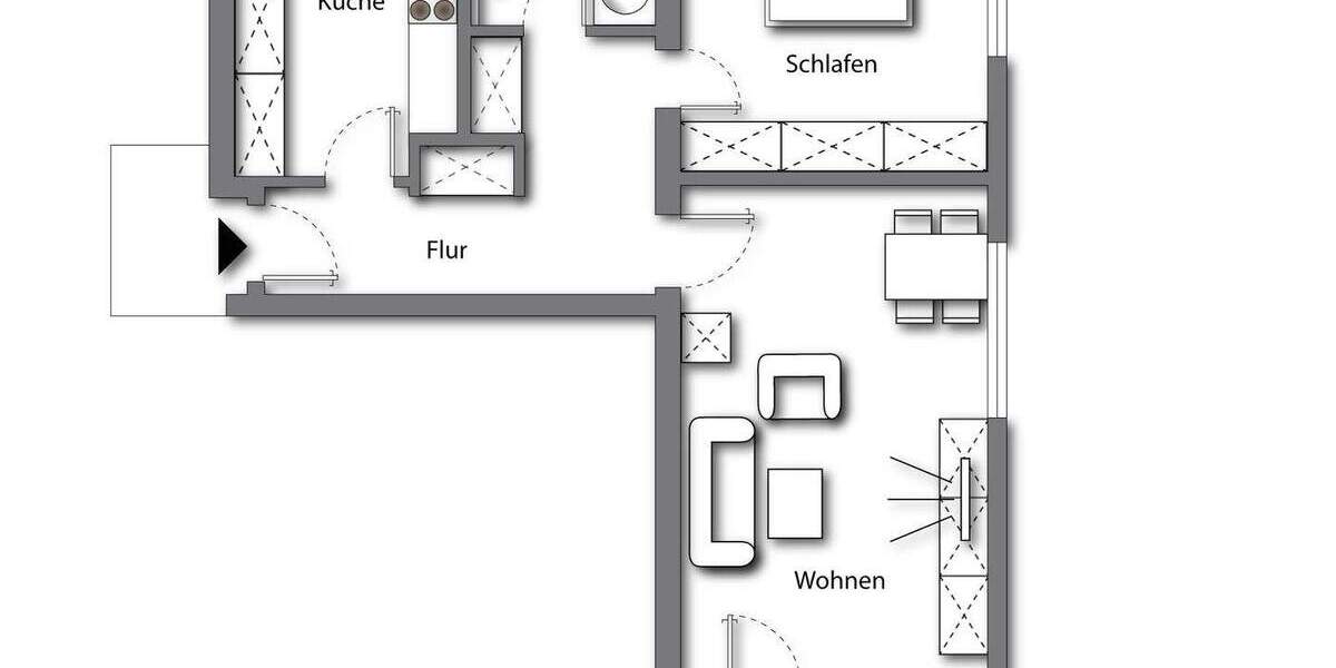 Etagenwohnung Bad Reichenhall Marzoll - 2 Zimmer, 65 m&sup2;, 845&euro; | Angebot:23944768