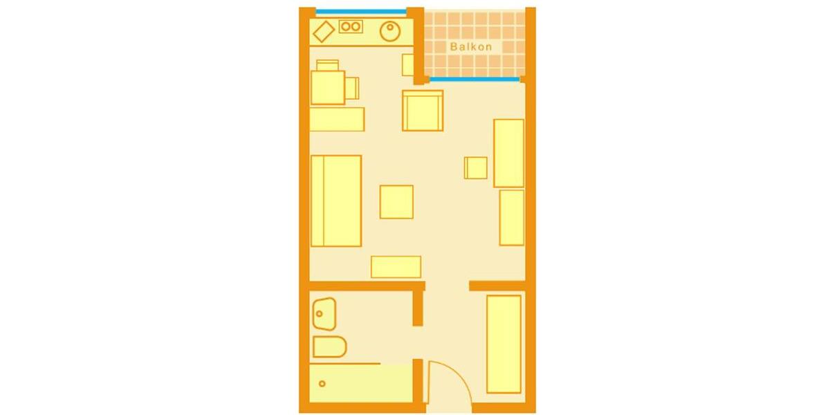 Etagenwohnung Völklingen - 1 Zimmer, 30 m&sup2;, 390&euro; | Angebot:26236821