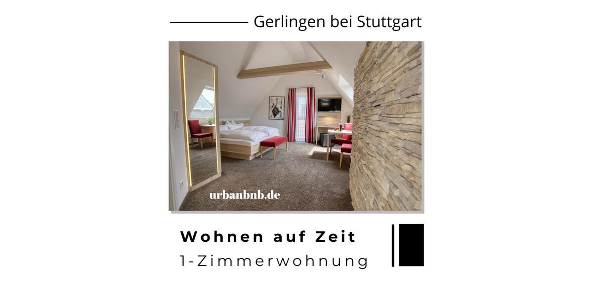 Wohnen auf Zeit Gerlingen - 1 Zimmer, 26 m&sup2;, 990&euro; | Angebot:26219706