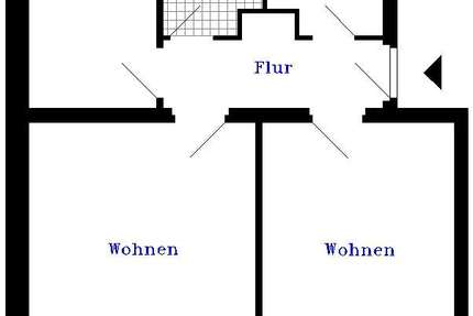 Wohnung Calbe - 2 Zimmer, 25 m&sup2;, 155&euro; | Angebot:25351925