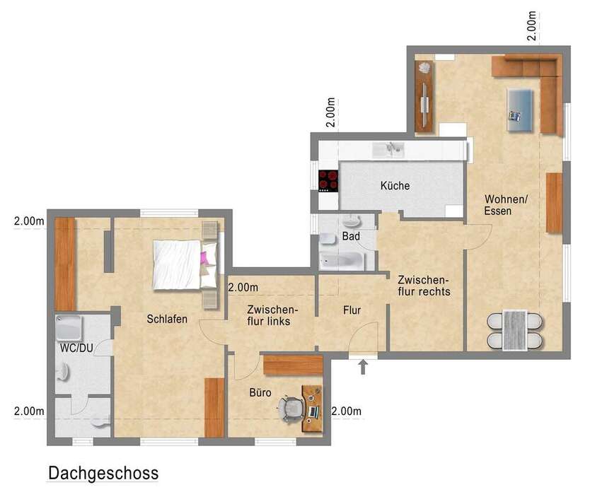 Wohnung zum Mieten in Essen 609 € 99.16 m²