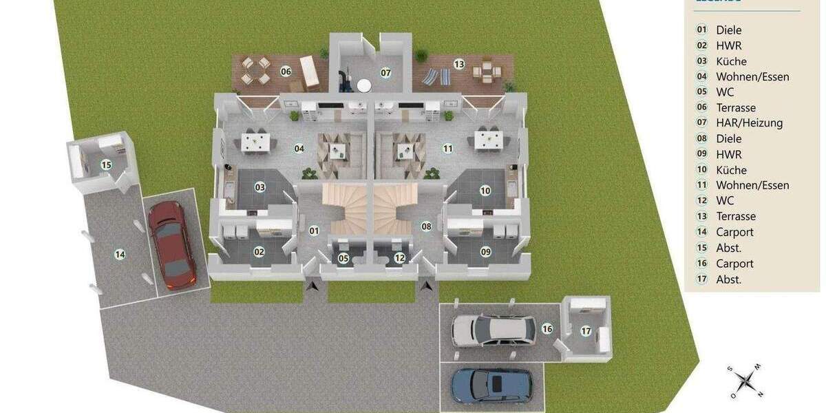 Doppelhaushälfte Hemmoor Warstade - 3 Zimmer, 101 m&sup2;, 1.200&euro; | Angebot:24648107