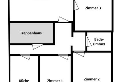 große WG-taugliche 4-Zimmer Wohnung nahe Markt 4 zimmer