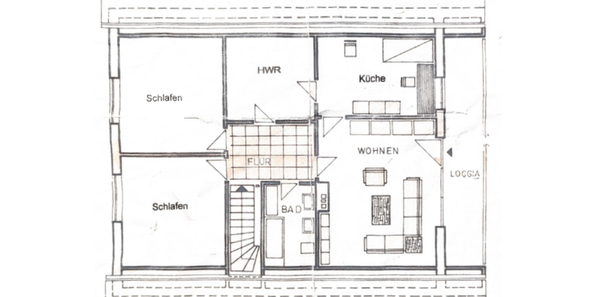 Dachgeschoßwohnung Ahaus - 3 Zimmer, 85 m&sup2;, 890&euro; | Angebot:24802198