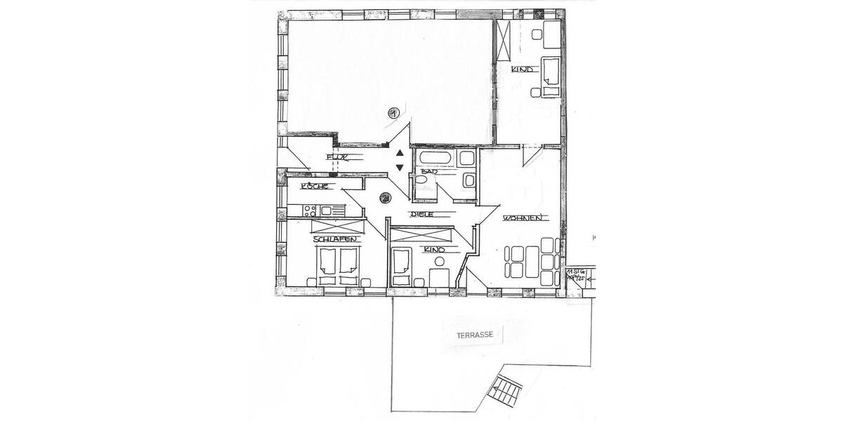 Erdgeschoßwohnung Rätzlingen - 4 Zimmer, 83 m&sup2;, 590&euro; | Angebot:26547824
