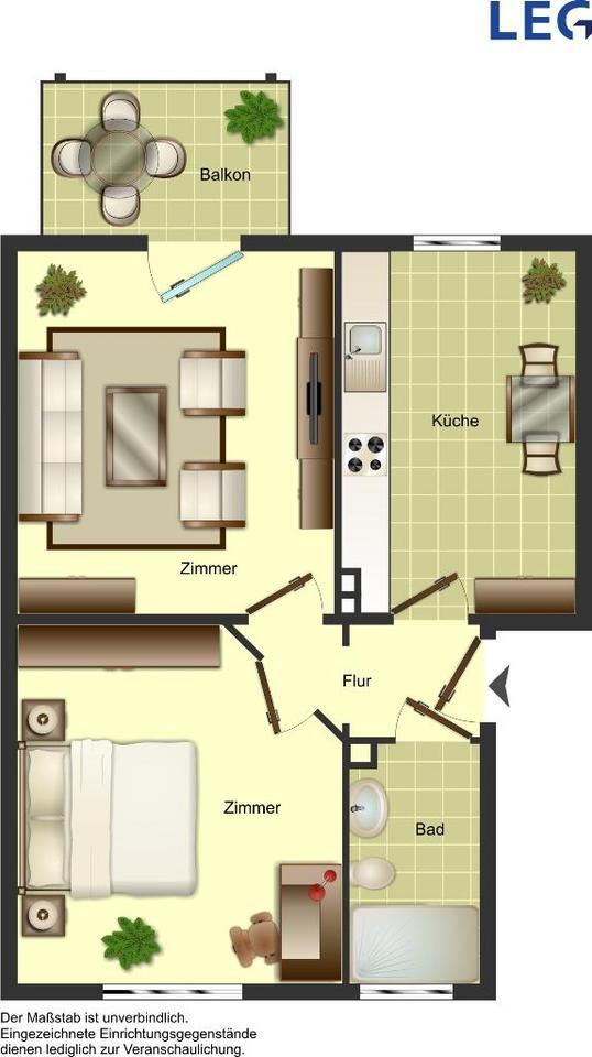 3-Zimmer-Wohnung in Herford! zimmer