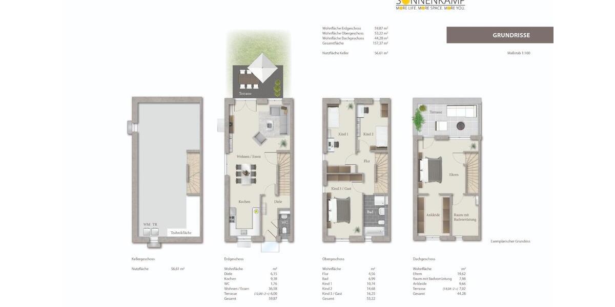 Wohnen am Feldrand – Reihenmittelhaus mit idyllischem Westgarten 6 zimmer