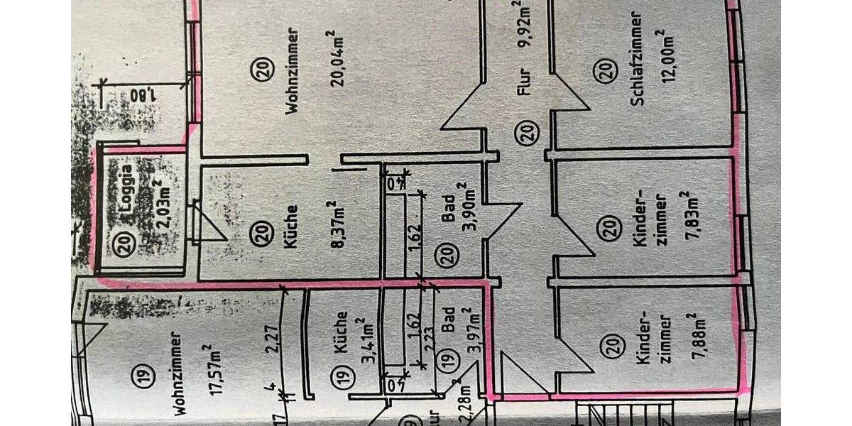 Etagenwohnung Rostock Dierkow-Neu - 4 Zimmer, 72 m&sup2;, 800&euro; | Angebot:26787474