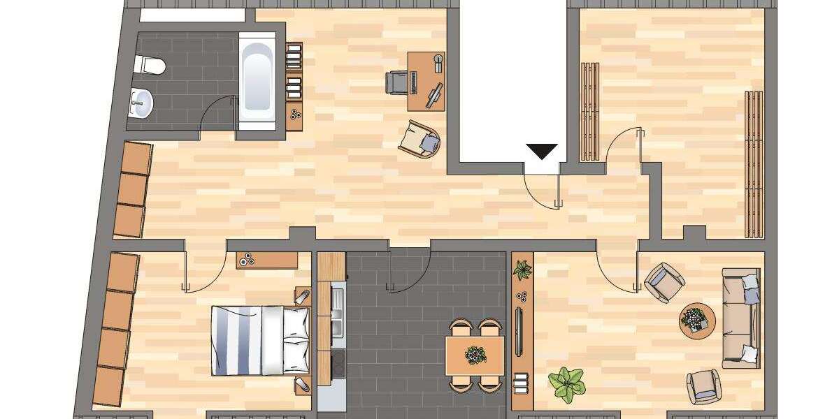 Etagenwohnung Essen Steele - 3 Zimmer, 70 m&sup2;, 619&euro; | Angebot:27235819