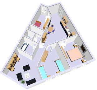 Dachgeschoßwohnung Kiel Gaarden-Ost - 3.5 Zimmer, 88 m&sup2;, 791&euro; | Angebot:26096396