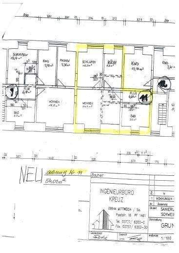 Etagenwohnung Erlau Schweikershain - 2 Zimmer, 54 m&sup2;, 295&euro; | Angebot:25769054