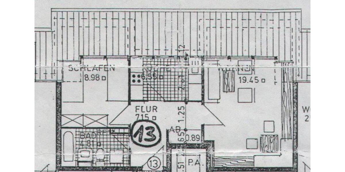Dachgeschoßwohnung Bremen Neustadt - 2 Zimmer, 48 m&sup2;, 525&euro; | Angebot:25204983