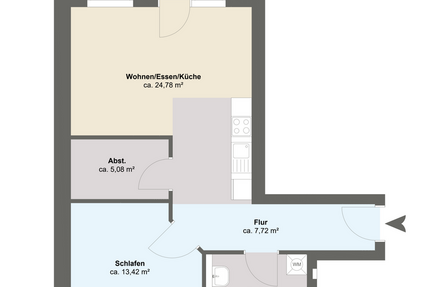 Wohnung Elmshorn - 2 Zimmer, 60 m&sup2;, 880&euro; | Angebot:25511121