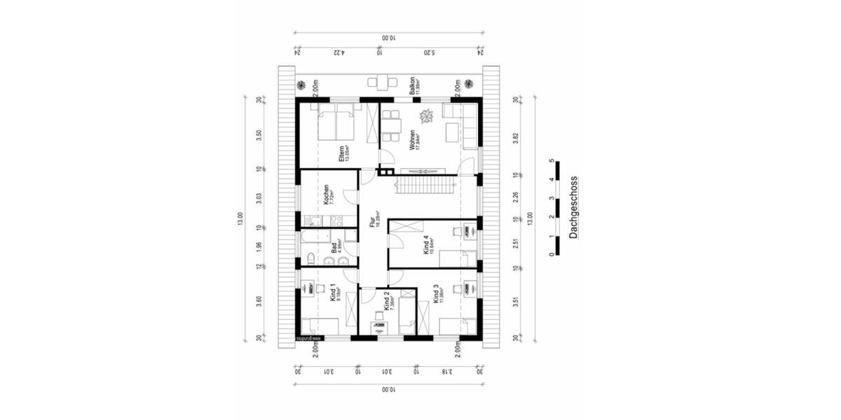 Etagenwohnung Fintel - 6 Zimmer, 110 m&sup2;, 1.000&euro; | Angebot:24700952