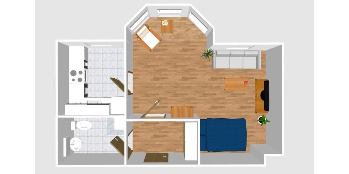 Erdgeschoßwohnung Bördeland - 1 Zimmer, 47 m&sup2;, 375&euro; | Angebot:24313122