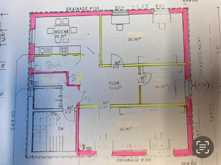 Gepflegte Büroräume im Souterrain zimmer