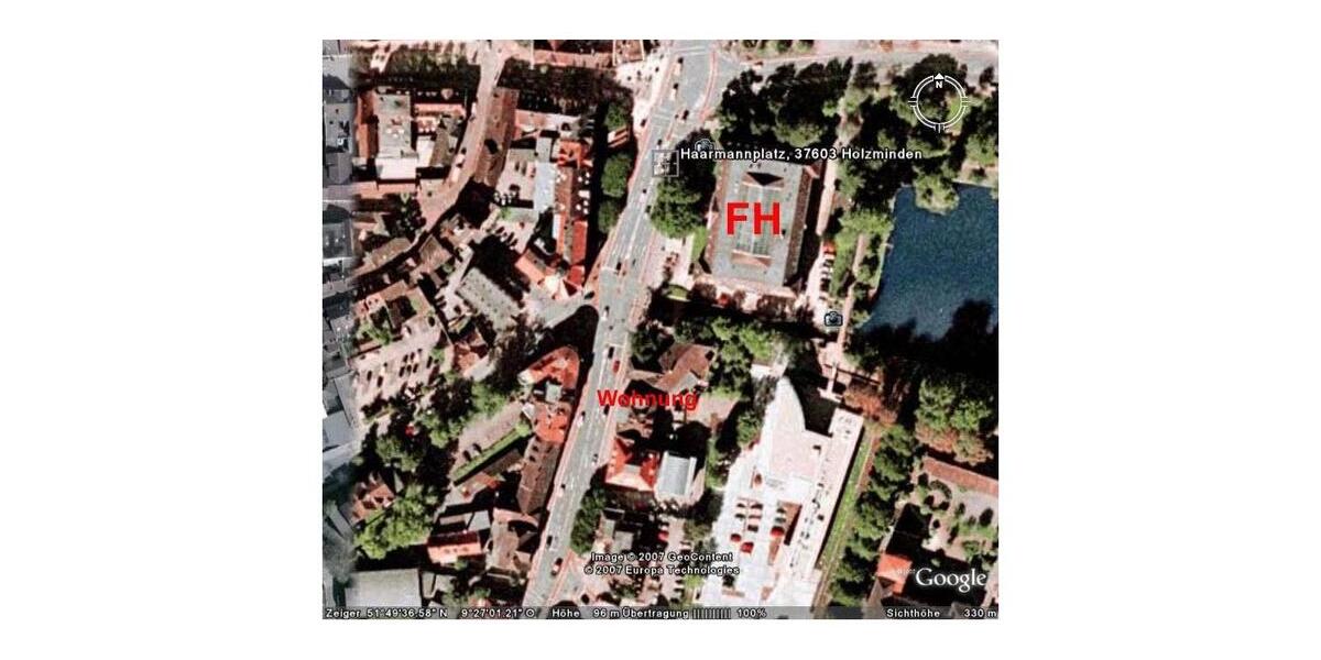 Etagenwohnung Holzminden - 1 Zimmer, 26 m&sup2;, 190&euro; | Angebot:26367159